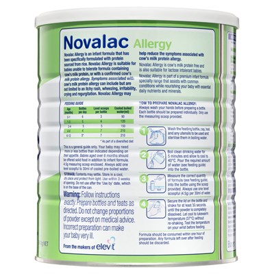 Novalac Allergy Premium Infant Formula 0-12 Months 800g