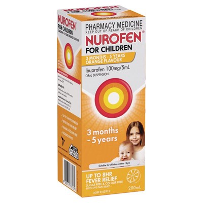 Nurofen For Children 3months-5years Pain Orange 200mL