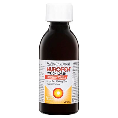 Nurofen For Children 3months-5years Strawberry 200mL