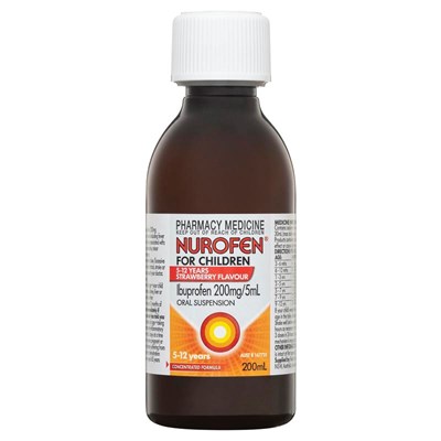 Nurofen For Children 5-12yrs Strawberry 200mL