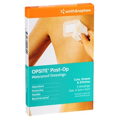 Opsite Post-Op Dressing 6.5cm x 5cm 5 Pack