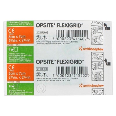 Opsite Flexigrid Waterproof Film Dressing 6cm x 7cm
