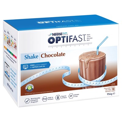 OPTIFAST VLCD Shake Chocolate Flavour Sachets (18 Pack)