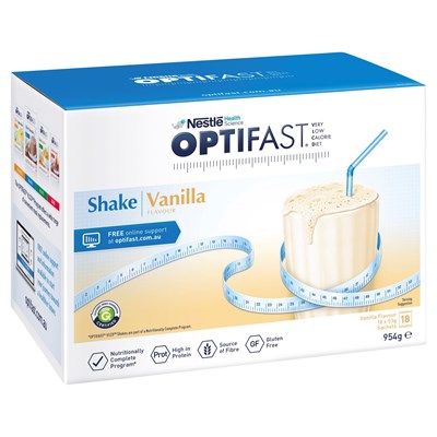OPTIFAST VLCD Shake Vanilla Flavour Sachets (18 Pack)