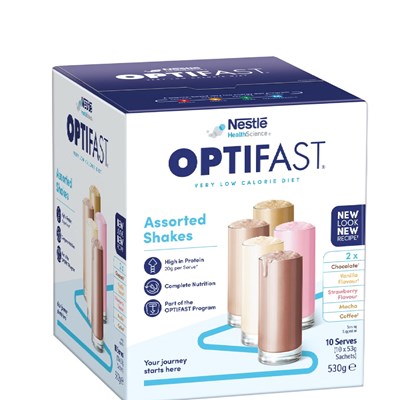 OPTIFAST VLCD Shake Assorted Flavours (10 Pack)