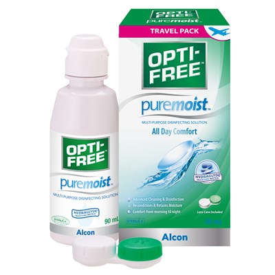 Opti-Free PureMoist Contact Lens Solution Travel Pack 90mL