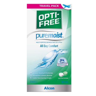 Opti-Free PureMoist Contact Lens Solution Travel Pack 90mL