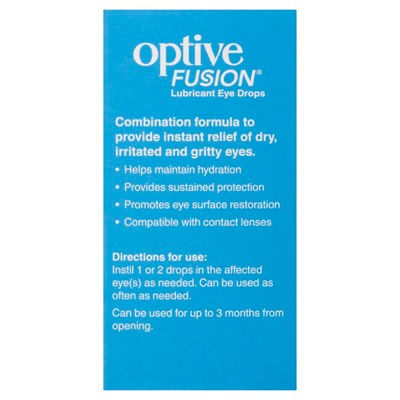 Optive Fusion Lubricant Eye Drops 10mL
