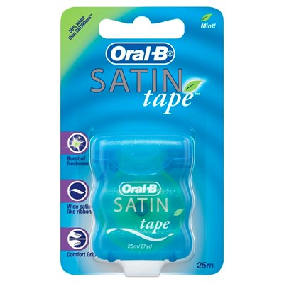 Oral B Satin Tape Mint Dental Floss 25m