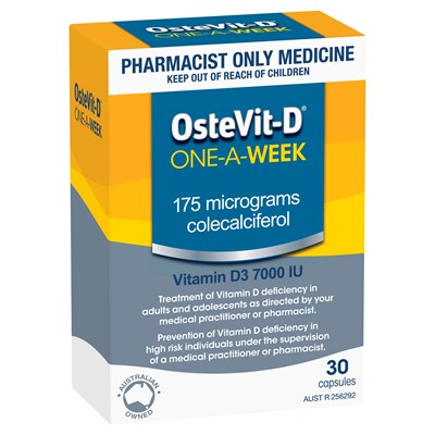 OsteVit-D One-A-Week (Vitamin D3) 175mcg Capsules 30