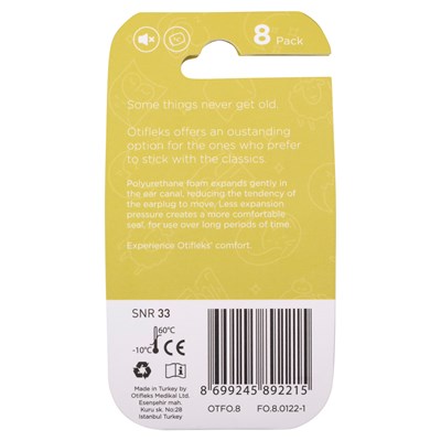 Otifleks Super Soft Foam Earplugs 8pk