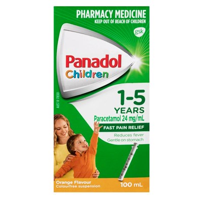Panadol Children 1-5 Years Orange 100mL