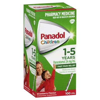Panadol Children 1-5 Years Strawberry 100mL
