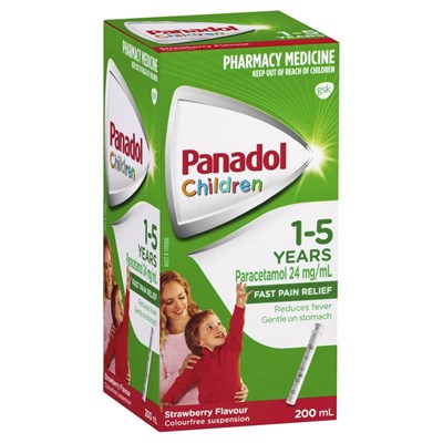 Panadol Children 1-5 Years Strawberry 200mL