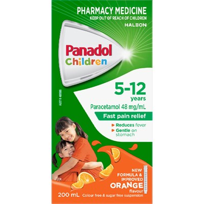 Panadol Children 5-12 Years Orange 200mL