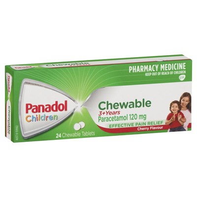 Panadol Children 3+ Years 24 Chewable Tablets