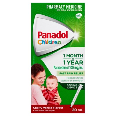 Panadol Children 1 Month – 1 Year Baby Drops with Dosing Device 20mL