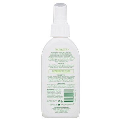 Plunketts 99% Pure Aloe Vera Spray 125ml
