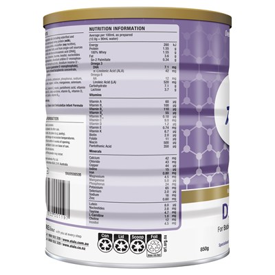 Alula Gold Delicateeze Infant Formula 0-12 Months 850g