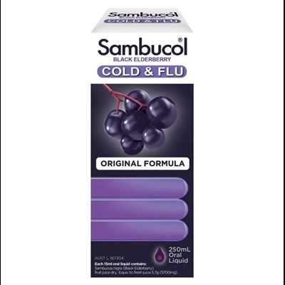 Sambucol Cold & Flu Oral Liquid 250mL