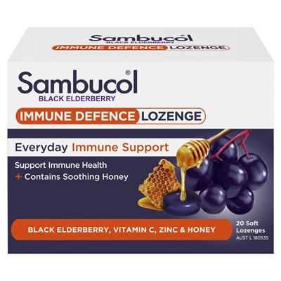 Sambucol Black Elderberry Immune Defence 20 Lozenges