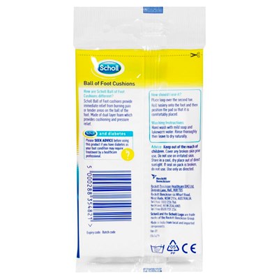 Scholl Ball of Foot Cushion Shoe Insert