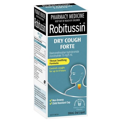 Robitussin Dry Cough Forte Liquid 200mL