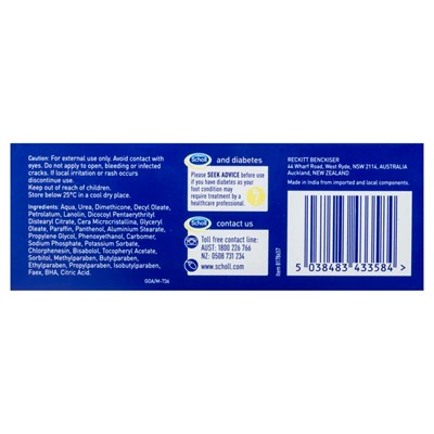Scholl Eulactol Cracked Heel Balm Gold 120mL