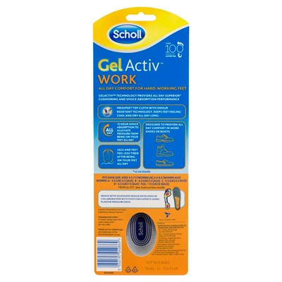 Scholl Gel Active Work Insoles Women