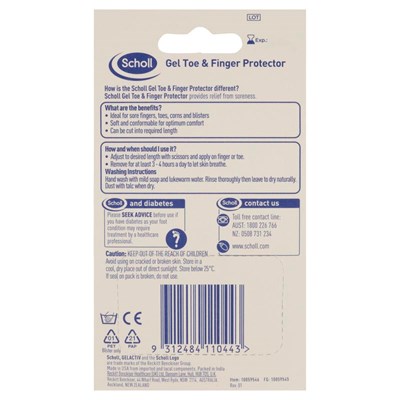Scholl Gel Tube Toe & Finger Protector
