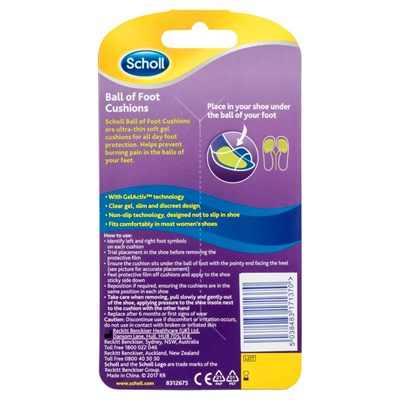 Scholl Party Feet Inserts Ball of Foot Cushion