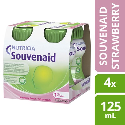Souvenaid Memory Drink Strawberry 4 Pack 125mL
