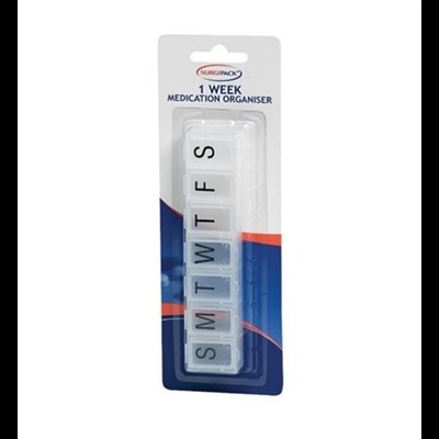SurgiPack Safe-T-Dose 1 Week Long Organiser