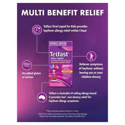 Telfast Kids Oral Liquid 60mL