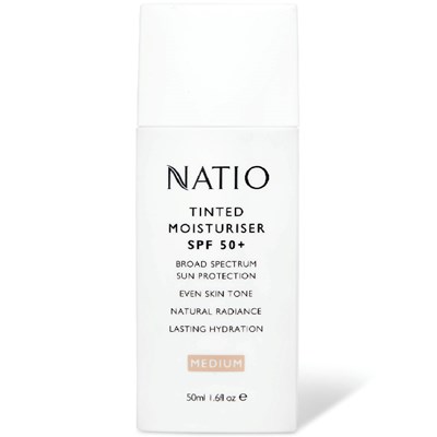 Natio Tinted Moisturiser SPF50+ Medium 50mL