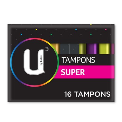 U by Kotex Tampons Super 16 Pack