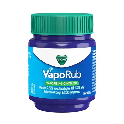 Vicks VapoRub Chest Rub and Vaporizing Ointment Decongest 100g