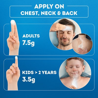 Vicks VapoRub Chest Rub and Vaporizing Ointment Decongest 100g