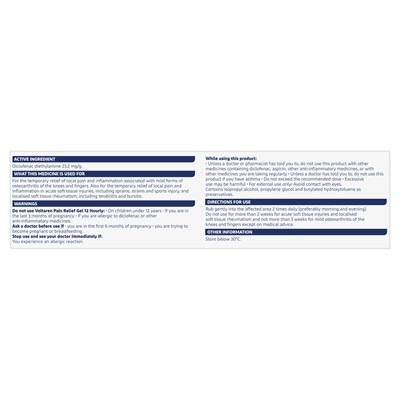 Voltaren Osteo Gel 12 Hourly 150g