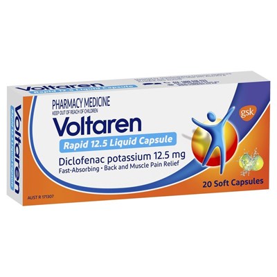 Voltaren Rapid 12.5mg 20 Liquid Capsules