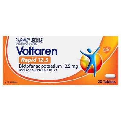 Voltaren Rapid 12.5 20 Tablets