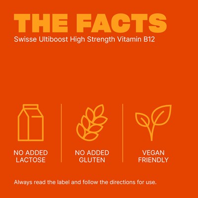 Swisse Ultiboost High Strength Vitamin B12 60 Tablets