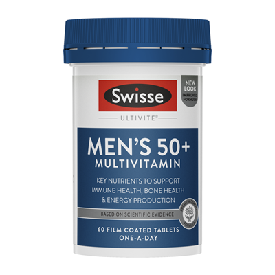 Swisse Men’s Ultivite 50+ Multivitamin 60 Tablets