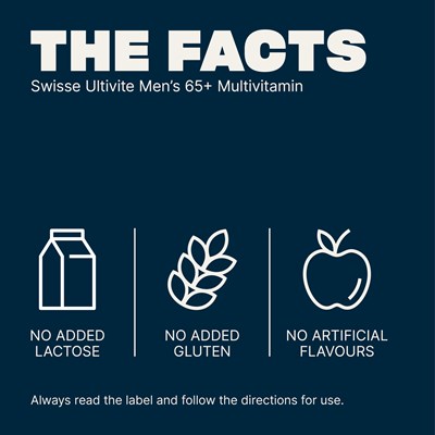 Swisse Ultivite Mens 65+ Multivitamin 60 Tablets
