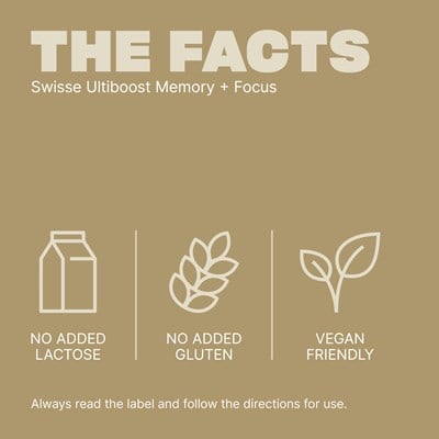Swisse Ultiboost Memory + Focus 50 Tablets