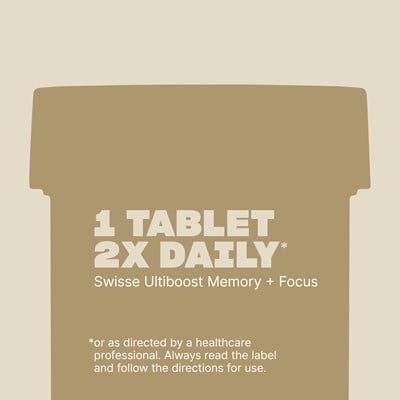 Swisse Ultiboost Memory + Focus 50 Tablets