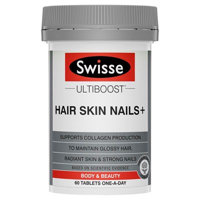 Swisse Beauty Hair Skin Nails+ 60 Tablets
