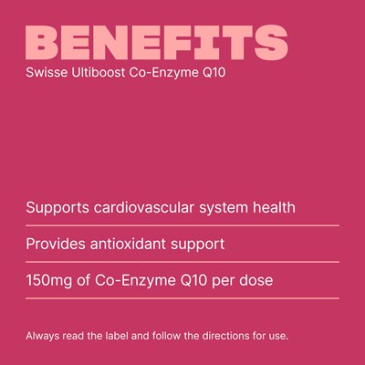 Swisse Ultiboost Co-Enzyme Q10 150mg 180 Capsules
