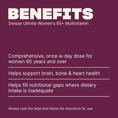 Swisse Ultivite Women's 65+ Multivitamin 60 Tablets