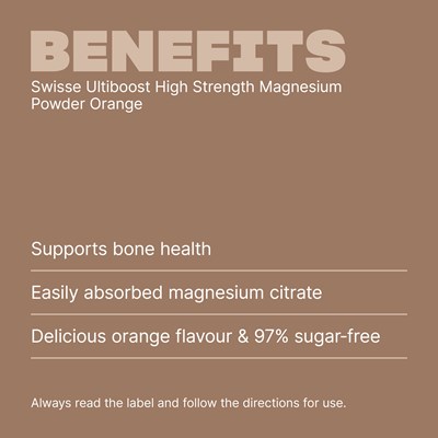 Swisse Ultiboost High Strength Magnesium Orange 180g Powder
